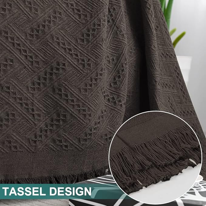 MYSKY HOME Couch Cover Chocolate Sofa Covers - Image 4