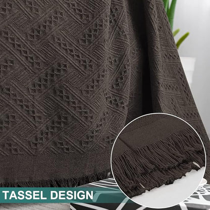 MYSKY HOME Couch Cover Chocolate Sofa Covers - Image 4