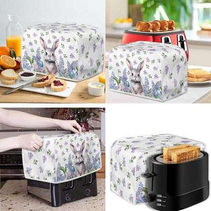 Easter Day Decoration Cute Rabbit Kitchen Appliance Covers Set - Image 2
