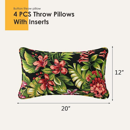 Outdoor Decorative Pillows Pack of 4 - Image 5