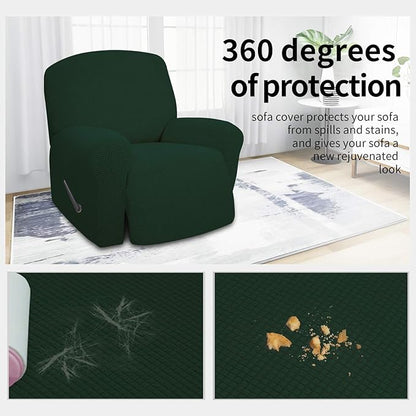 Easy-Going 4 Pieces Oversized Recliner Stretch Sofa Slipcover Sofa Cover - Image 3