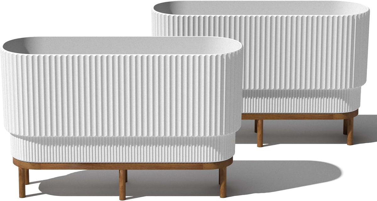 veradek demi series raised long planter - wide, main product view