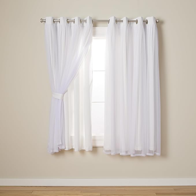 TOWN & COUNTRY LUXE Talia Double Layer Indoor Curtains, Sheer and Room by TOWN+%26+COUNTRY+LUXE