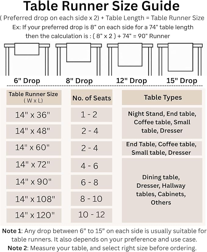 Solino Home Cotton Linen Light Grey Table Runner 120 Inches Long - Image 6