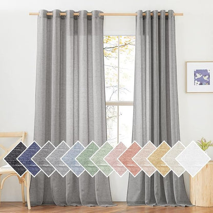 NICETOWN Living Room Sheer Linen Curtains by NICETOWN