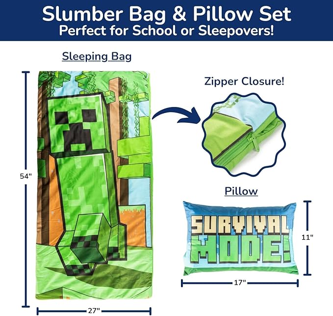 Jay Franco Kids Slumber Bag and Pillow - Image 2