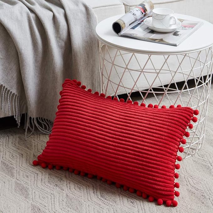 Fancy Homi Pack of 2 Christmas Rectangle Decorative Throw Pillow Covers - Image 2