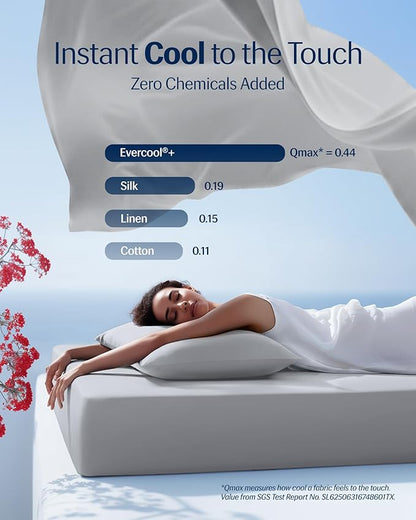 REST® Evercool®+ Starter Sheet Set, Cali King, Breathable Bed Sheet - Image 3