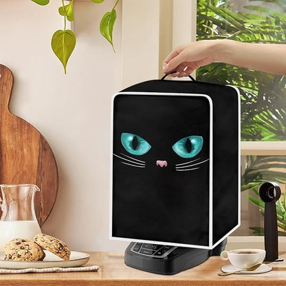 Mumeson Black Cat Coffee Maker Cover Kitchen Stand Mixer or Coffee Maker Covers - Image 3