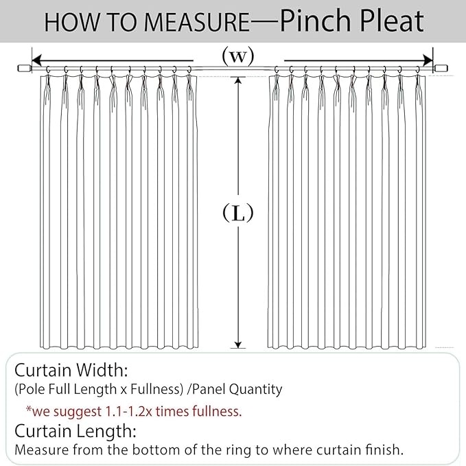 Macochico 100% Blackout Silver Grey Linen Curtains 84 Inches Long Pinch Pleated - Image 6