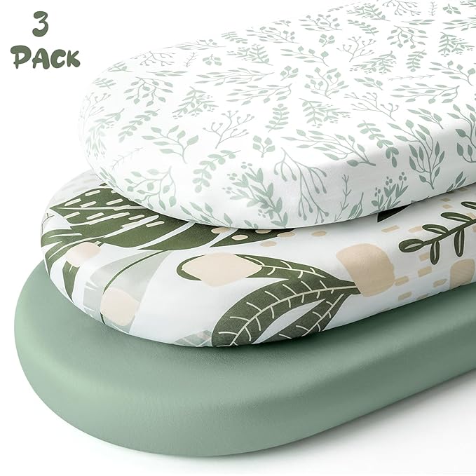 Yoofoss Bassinet Sheets for Baby, Baby Delight, Angelbliss, Soft Breathable - Image 5
