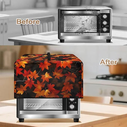 Microwave Oven Cover, Thanksgiving Maple Leaf Dustproof Machine Protector - Image 4