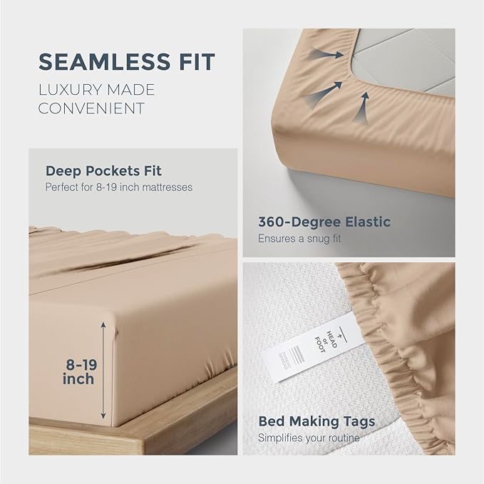 THREAD SPREAD Egyptian Cotton Sheets King Size - Image 5