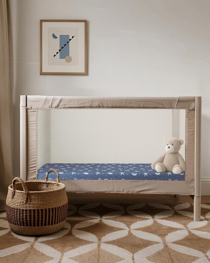 Pack and Play Sheets Fitted, Mini Crib Sheets 2-Pack - Image 6