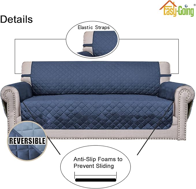 Easy-Going Oversized Chair Sofa Slipcover Reversible Sofa Cover Water Resistant - Image 3