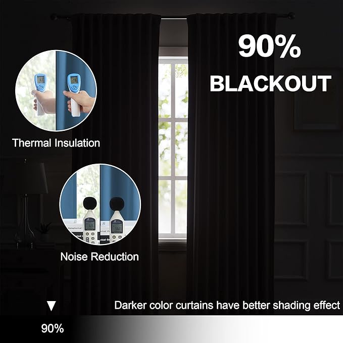 DUALIFE Blackout Curtains for Bedroom - Image 6