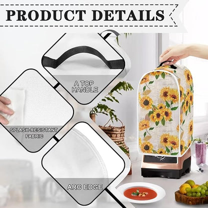 Sunflower Post Design Blender Covers Kitchen Appliance Dustproof Cover - Image 3