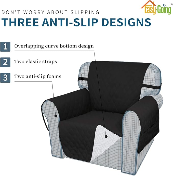 Easy-Going Sofa Slipcover Loveseat Cover Waterproof Couch Cover Washable Sofa - Image 3