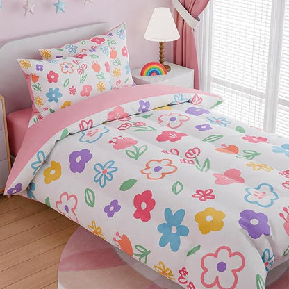 SANDJEST Floral Twin Bedding Sets - Image 3