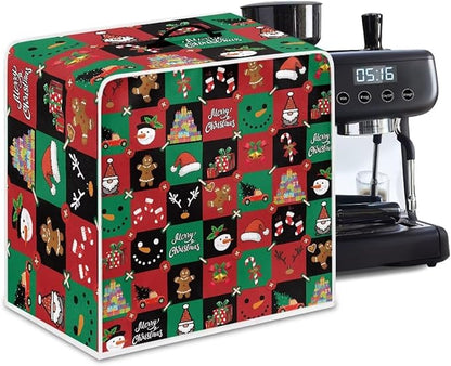 Coffee Maker Cover, Christmas Holiday Coffee Dust Cover Washable Removable by Unknown