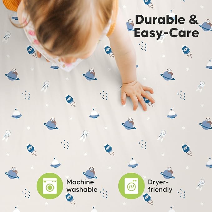 2-Pack Mini Crib Sheets Fitted - Image 7