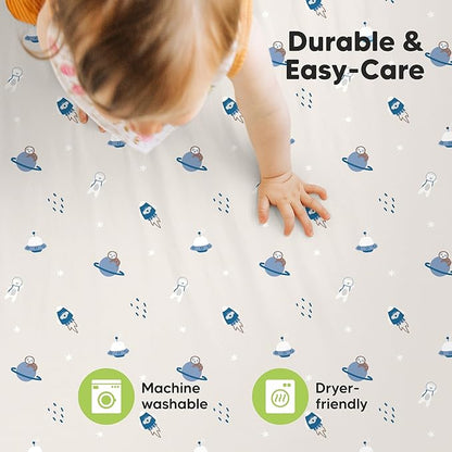 2-Pack Mini Crib Sheets Fitted - Image 7