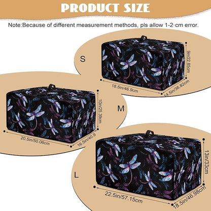 Dragonfly Print Microwave Oven Cover Dust-Proof Microwave Toaster Oven Cover - Image 7