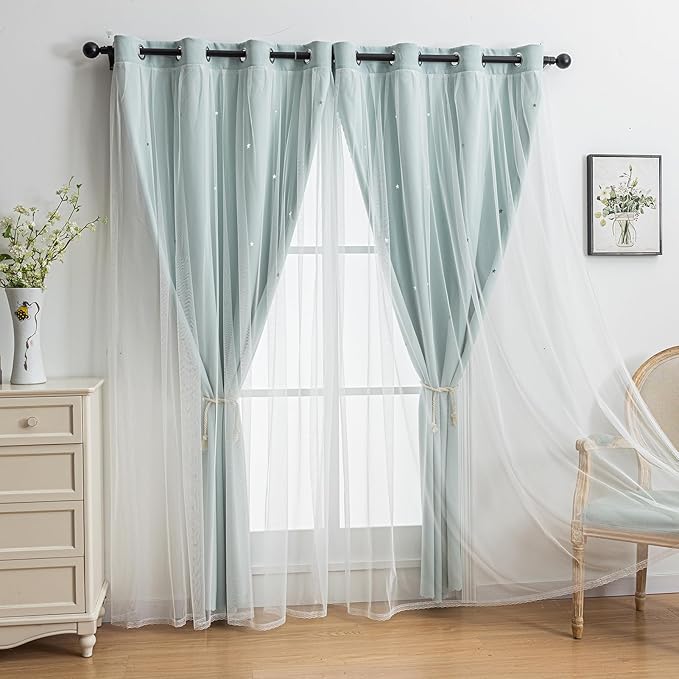 indistar Star Cutout Kids Window Blackout Curtains - Image 7