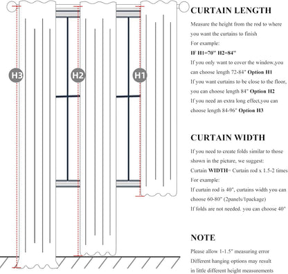 qjmydeco green country kitchen curtains 54 inch length, close-up detail