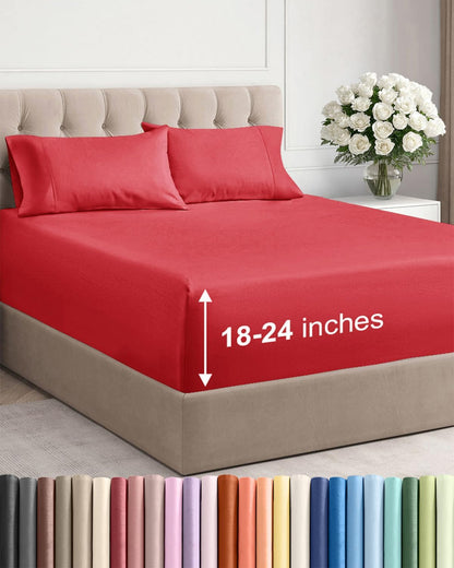 cgk extra deep twin sheet set - 4pc, main product view