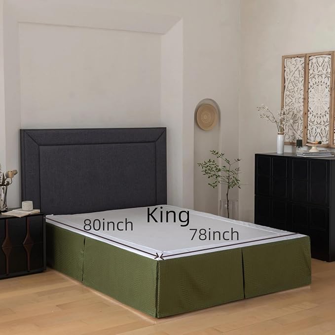 King Bed Skirt, Wrap Around Bed Skirt - Image 3