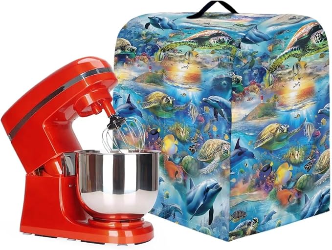 Ocean Dolphin Turtle Print Mixer Cover Stand Mixer Dust Proof Covers - Image 3