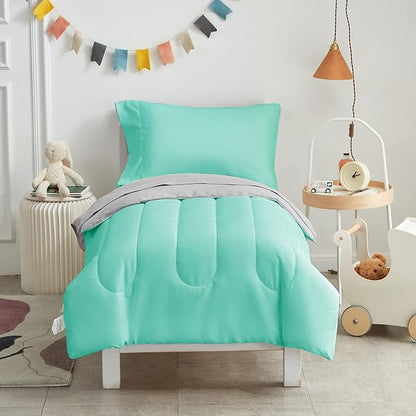 UOZZI BEDDING 4 Pieces Toddler Bedding Set Ultra Soft and Breathable Toddler - Image 2