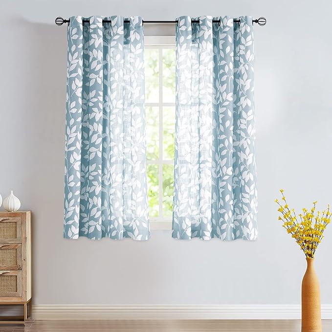 Treatmentex Blue White Curtains - Image 2