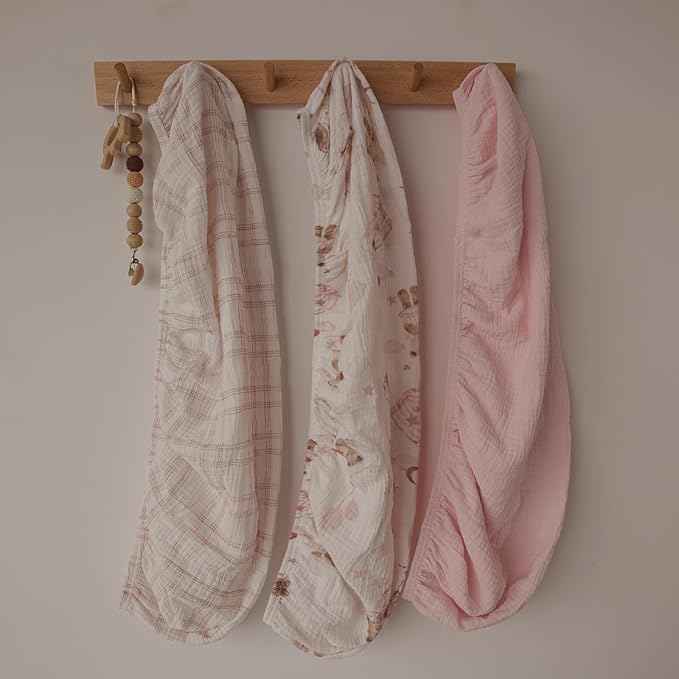 Gllquen Baby Muslin Bassinet Sheets 3 Pack, Breathable Elastic Cozy Fitted - Image 9