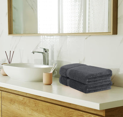 utopia towels 8 piece majestic plush luxury towel on a desk or shelf
