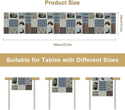 Rustic Bear Deer Table Runner - Image 7
