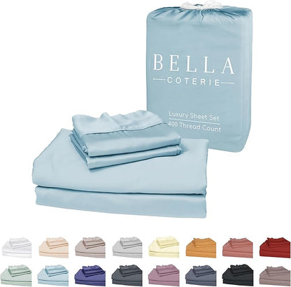 Bella Coterie Luxury Bamboo Viscose Twin XL Size Sheet Set | 100% Organically by BC