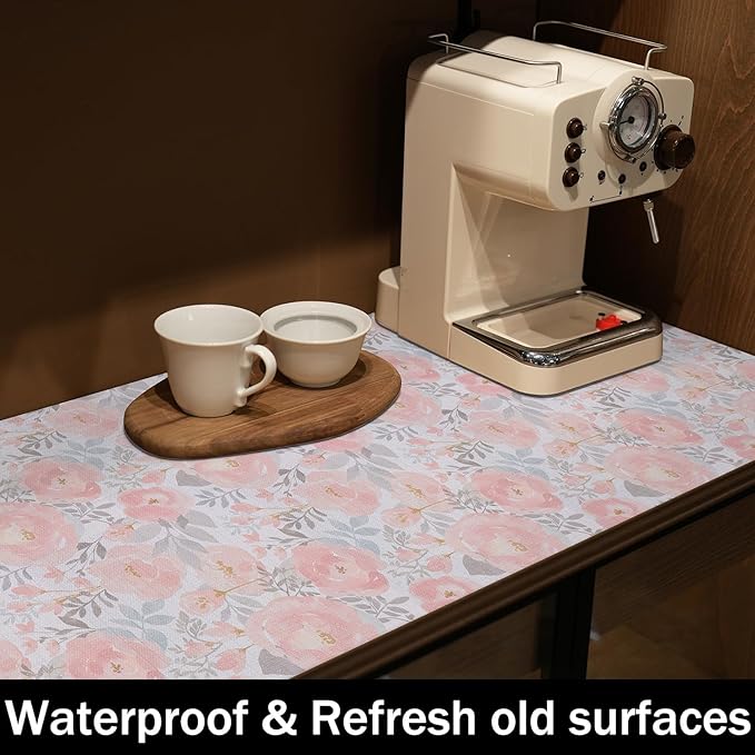 Floral Shelf and Drawer Liner for Kitchen, 12IN x 20FT Non-Adhesive and Strong - Image 8