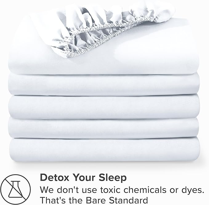 Bare Home 5-Pack Fitted Bottom Ultra-Soft Sheets California King - Image 7