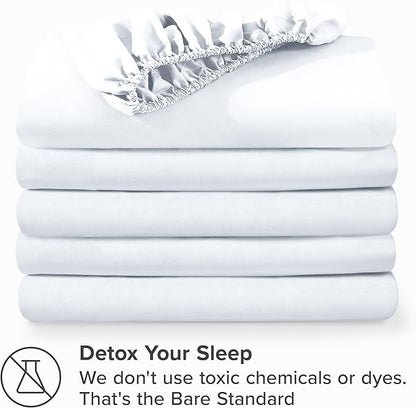 Bare Home 5-Pack Fitted Bottom Ultra-Soft Sheets California King - Image 7