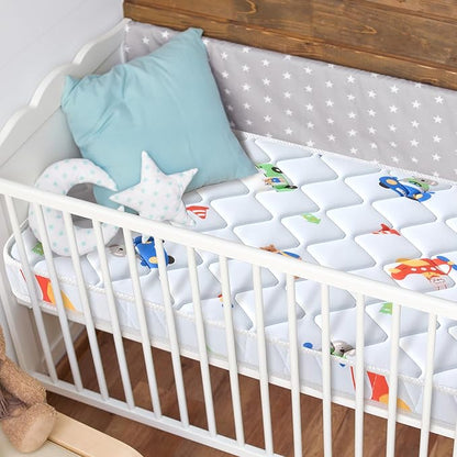 Premium Baby Mattress for Crib and Toddler Bed, 100% Knitted Fabric, Premium - Image 2