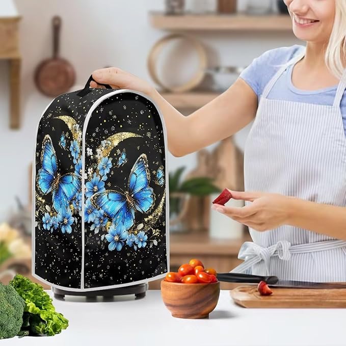 Snowman Pattern Blender Dust Cover, Stand Mixer or Coffee Maker Appliance Cover - Image 3