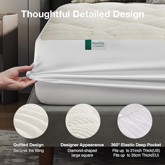 Novilla California King Mattress Topper - Image 8
