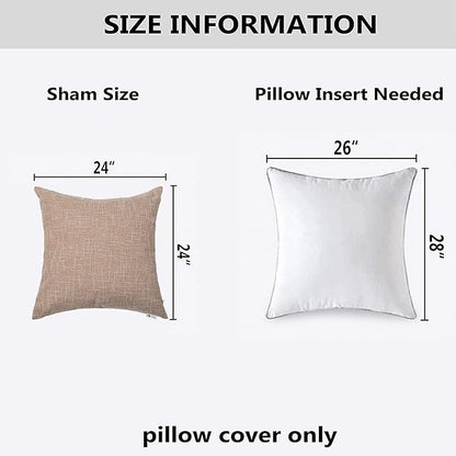 Kevin Textile Pillow Covers Star Faux Linen Cushion Cases Super Soft Throw - Image 6
