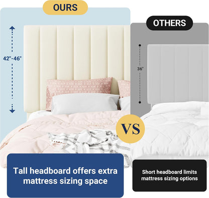 allewie king size storage bed frame, vertical channel on a desk or shelf