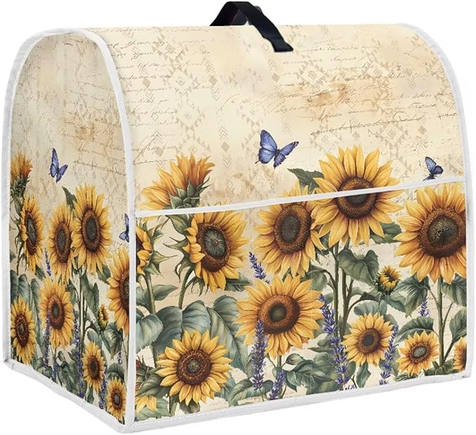 Sunflower Mixer Cover for Kitchen Aid 4.5-5 Qt Mixer, Coffee Makers, Kitchen by HUISEFOR