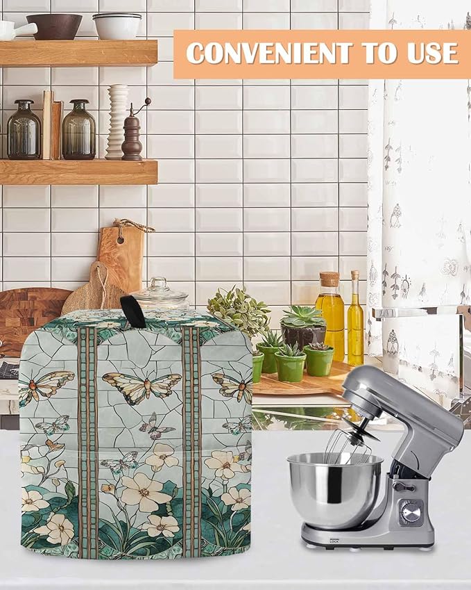 Butterfly Flowers Stand Mixer Dust Cover - Image 4