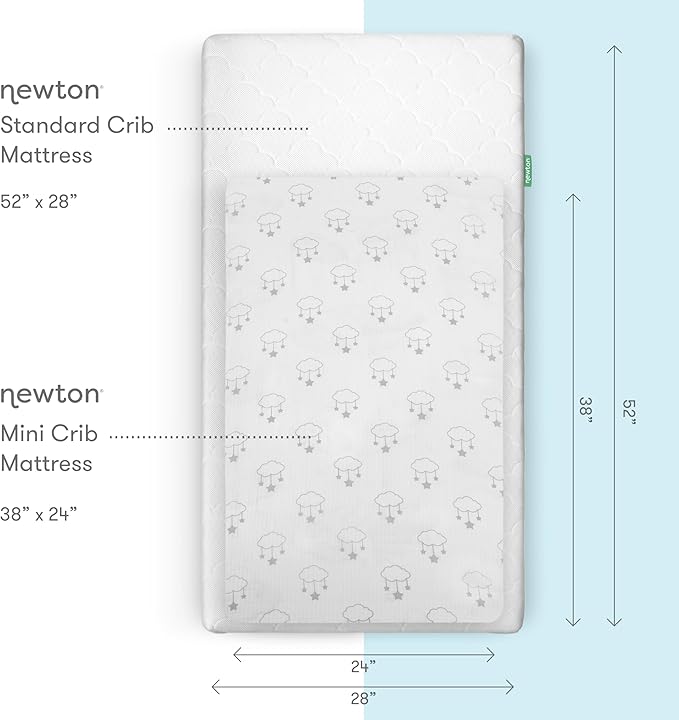 Newton Baby Mini Crib Fitted Sheets | Organic Muslin Cotton, Breathable & Soft - Image 3