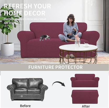 Easy-Going Stretch Oversized Loveseat Slipcover 1-Piece Sofa Cover Furniture - Image 4
